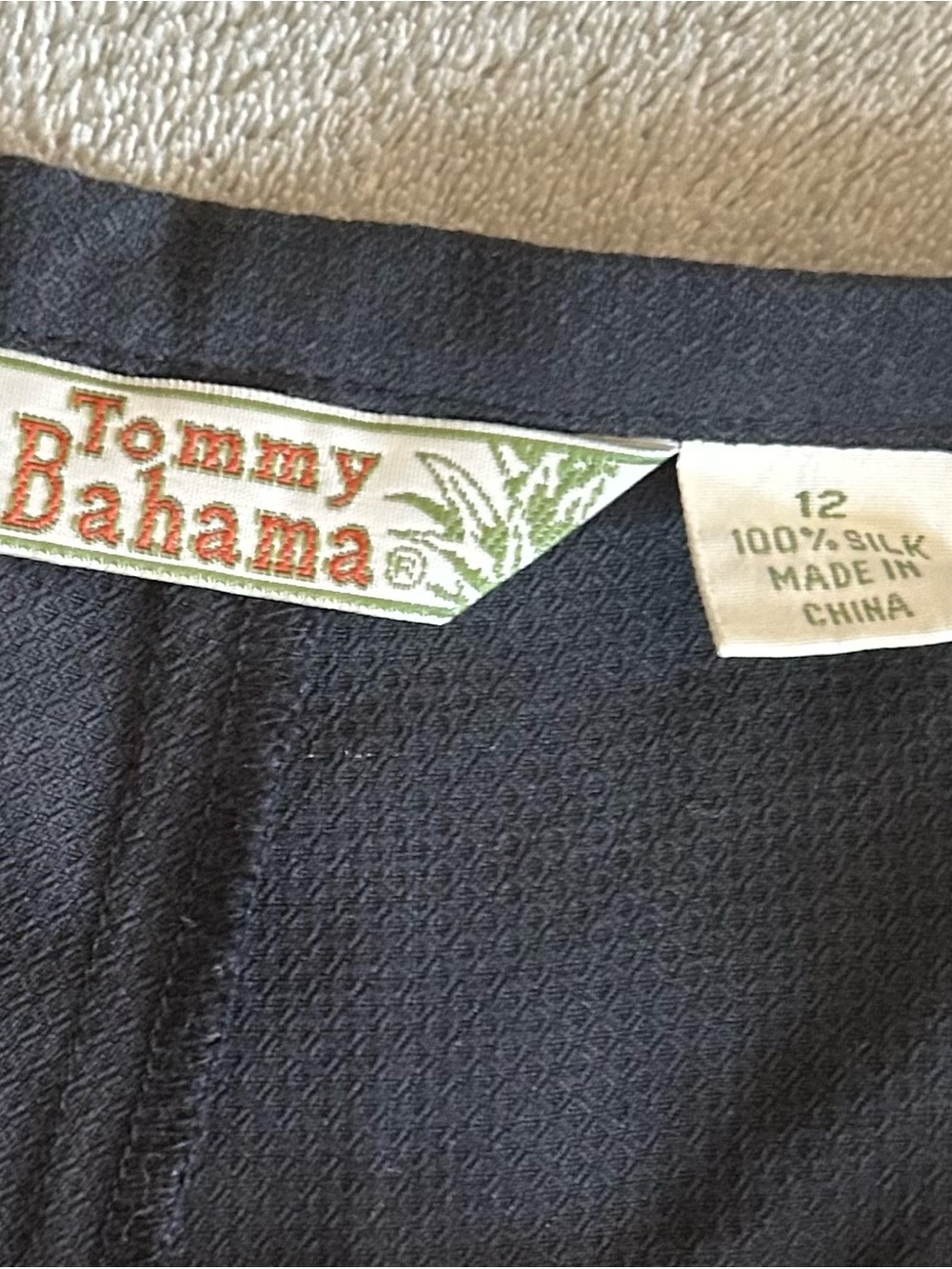 Tommy Bahama Black Flat Front Shorts - Picture 2 of 3